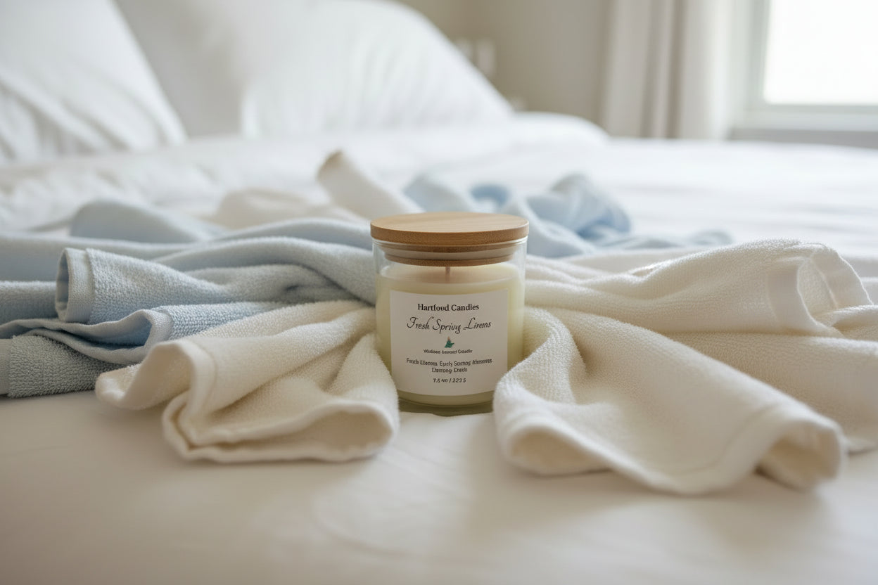Fresh Spring Linen 7.5oz Wickless Candle