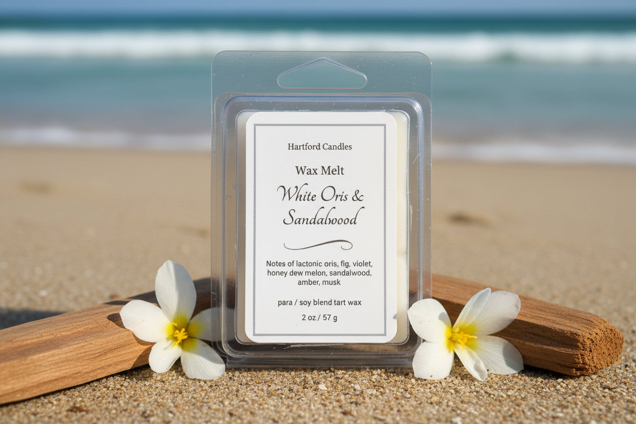 White Oris & Sandalwood 2oz Wax Melts