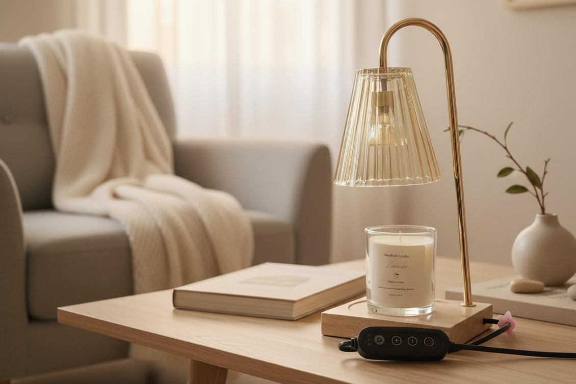 Candle Lamp Warmer With Dimmer & Timer switch (size large)