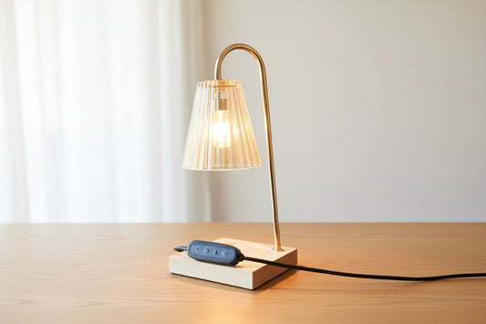 Candle Lamp Warmer With Dimmer & Timer switch (size large)